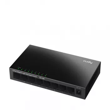 Pārvaldāms slēdzis Cudy GS108E 8-portu Gigabit Ethernet, metāla korpuss
