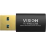 Vision Professional USB-Adapter USB A (tēviņš) uz USB-C (mātīte) 3.0 Melns TC-USB3AC/BL