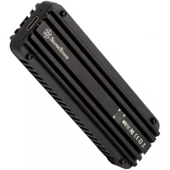 Ārējais SSD korpuss Silverstone MS12 Melns M.2