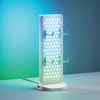Nanoleaf Pegboard Desk Dock, Balts | 15 W | RGB