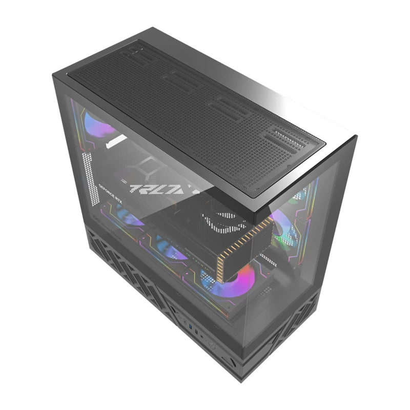 Datora korpuss DarkFlash DS950 (melns) — vidējais tornis ATX saderīgs