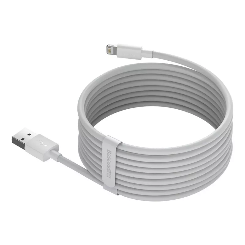 Baseus TZCALZJ-02 mobilā telefona kabelis Balts 1.5 m USB A Lightning