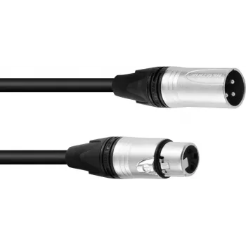 XLR skaļruņa kabelis PSSO 2x2,5 mm 10 m melns
