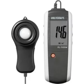 Voltcraft PL-110SM Saules starojuma mērītājs, fotoelementu analīzes instruments ar LCD displeju, 0–1999 W/m²