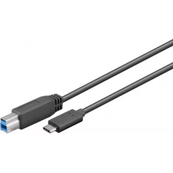 Wentronic Goobay USB 3.0 SuperSpeed kabelis > USB-C™, 1 m - USB 3.0 spraudnis (Type B) > USB-C spraudnis (67986)