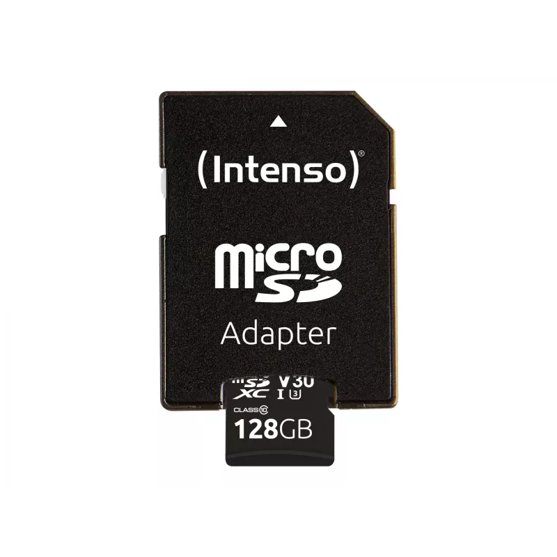 Intenso 128GB microSDXC atmiņas karte Class 10 ar adapteri