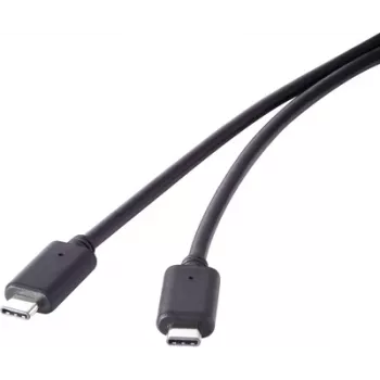 USB 3.1 Gen 2 kabelis Renkforce 1x USB-C savienotājs 1.50 m Melns