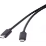 USB 3.1 Gen 2 kabelis Renkforce 1x USB-C savienotājs 1.50 m Melns