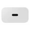 Sienas lādētājs USB-C Samsung EP-T2510 25W Balts, Universāls iekštelpu ātrais lādētājs ar PPS