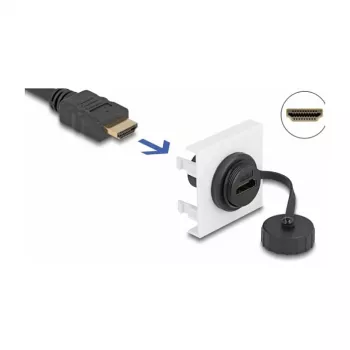 DeLOCK Easy 45 HDMI modulis 45 x 45 mm, kabeļa garums 0,045 m