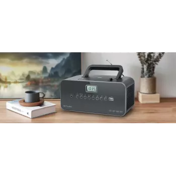 Muse M-28 DG pārnēsājams CD atskaņotājs, melns