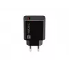 Natec Ribera NUC-2058 tīkla lādētājs, 18 W, 1x USB-A, līdz 3 A, Quick Charge 3.0, Samsung AFC, Huawei FCP/SCP, melns