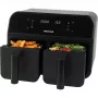 Gaisa fritieris Petra PT4750BLKVDEEU7, divkameru, 3,7 L, melns