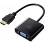 Renkforce RF-4531578 HDMI–VGA adapteris ar 3,5 mm audio, melns