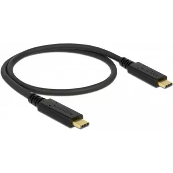 USB kabelis DeLOCK 83043 USB 2.0 0,5m USB-C melns
