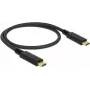 USB kabelis DeLOCK 83043 USB 2.0 0,5m USB-C melns