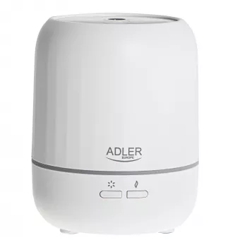 Ultraskaņas aromāta difuzors Adler AD 7968 — balts, telpām līdz 25 m²