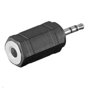 Pārejas adapteris Microconnect AUDASM 2.5mm vīrišķais uz 3.5mm sievišķais, melns