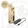 USB Hubs CLUB3D USB 3.2 Gen1 Type-A 3 Porti ar Gigabit Ethernet