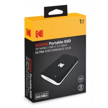 Kodak X220 1TB portatīvais SSD disks 2.5 collu USB-C 3.2 Gen2