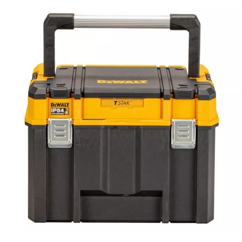 Instrumentu kaste DeWalt DWST83343-1 — alumīnijs/plastmasa, ūdensizturīga, ar šarnīra vāku, slēdzama, 1 nodalījums, 440×333×323 mm