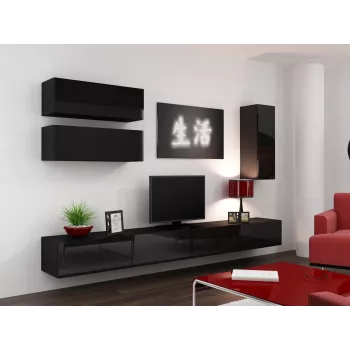 Cama TV statīvs VIGO 140 30/140/40 melns/melns glancēts