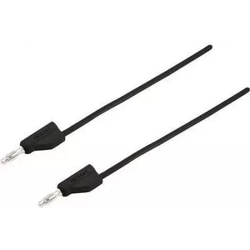 VOLTCRAFT MSB-300 mērīšanas vads [4 mm spraudnis - 4 mm spraudnis] 1 m melns (MSB-300-1-SW)