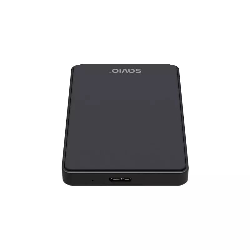 Ārējais HDD/SSD korpuss SAVIO AK-65 Melns 2.5 collu SATA USB 3.0 5 Gbit/s Micro-USB