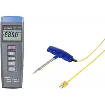 VOLTCRAFT K101 + TP 301 temperatūras mērīšanas instruments -200 līdz +1370 °C, zonde tips K
