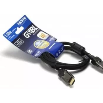 G&BL HDMI kabelis ar Ethernet, HDMI vīrišķais uz HDMI vīrišķo, 1,5m, ekranēts, 4K atbalsts