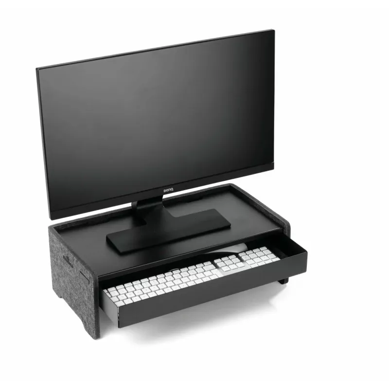 Piestiprināms monitors statīva atvilktne Durable 508201 melna metāla 468×221×53 mm