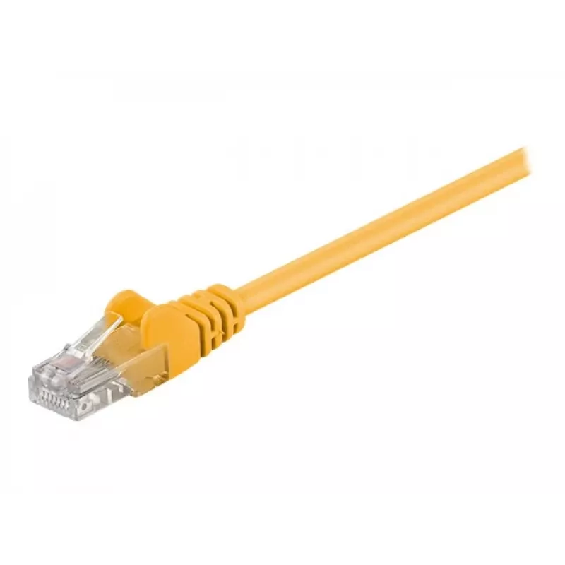 Wentronic Goobay CAT 5e Patch Kabelis, U/UTP, Dzeltens, 15 m - CCA vara maisījums (68351)
