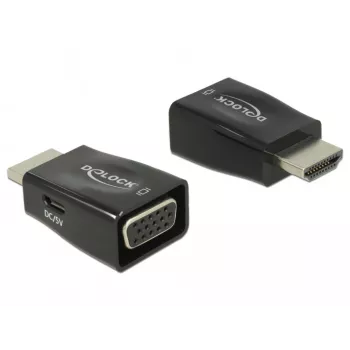 DeLOCK 65902 Pārejas savienotājs HDMI A uz VGA