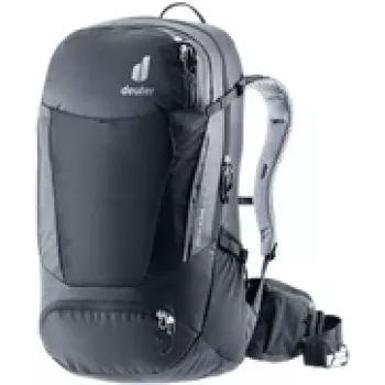 Mugursoma DEUTER Trans Alpine 32 EL — 32 L, ergonomiska braukšanas/pārvietošanās mugursoma, melna