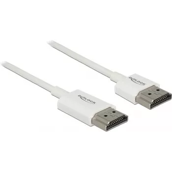 HDMI kabelis DeLOCK 85138 3m A tipa tēviņš–tēviņš balts