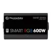 Thermaltake SMART RGB PS-SPR-0600NHSAWE-1 - Barošanas bloks (iekšējais) - ATX12V 2.3 - 80 PLUS - 600 W - aktīvais PFC - Melns