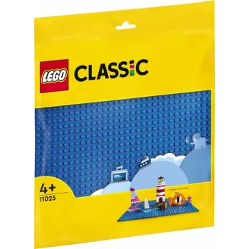 LEGO celtniecības plāksne 11025 — zila pamatne 32x32 izciļņi, 250×250 mm