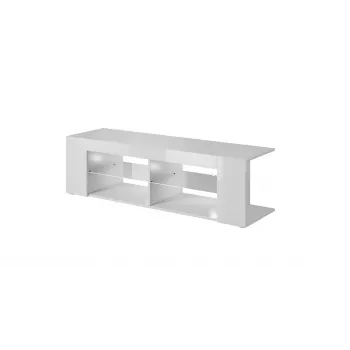 Cama TV skapis RTV TEXAS 50/134/40 balts/balts glancēts