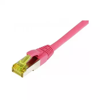 Patch kabelis RJ45, CAT6A 500MHz, 0,15m, magenta, S-STP(S/FTP), TPE/LSZH(Ultraflex), AWG26, ar Cat.7 izejvielu kabeli, Synergy 21 (S217698)