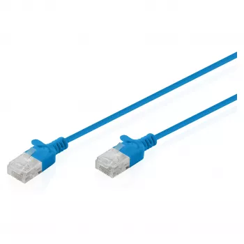 DIGITUS CAT 6 U-UTP Slim 1 m — savienojuma kabelis