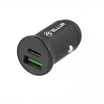 Auto lādētājs Tellur PD60W QC30W T-MLX43921 — 60W PD un 30W QC ātra uzlāde transportlīdzeklim