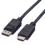 ROLINE DisplayPort/HDMI kabelis 3 m, 32 AWG, ekranēts, melns (11.04.5782)