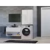 Topeshop POLA MINI DD baltā spīduma vannas istabas skapis Balts