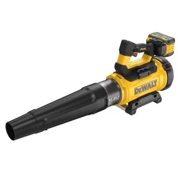 Bezvadu lapu pūtējs DeWalt DCMBL777X1-QW — bezsuku motors, 21,5 m³/min, 258 km/h, 9 Ah akumulators, 3 ātruma iestatījumi, 3,2 kg