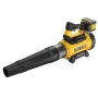 Bezvadu lapu pūtējs DeWalt DCMBL777X1-QW — bezsuku motors, 21,5 m³/min, 258 km/h, 9 Ah akumulators, 3 ātruma iestatījumi, 3,2 kg