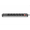 Digitus 6-vietu biroja pagarinātājs ar 3x USB portiem un 1,5 m kabeli