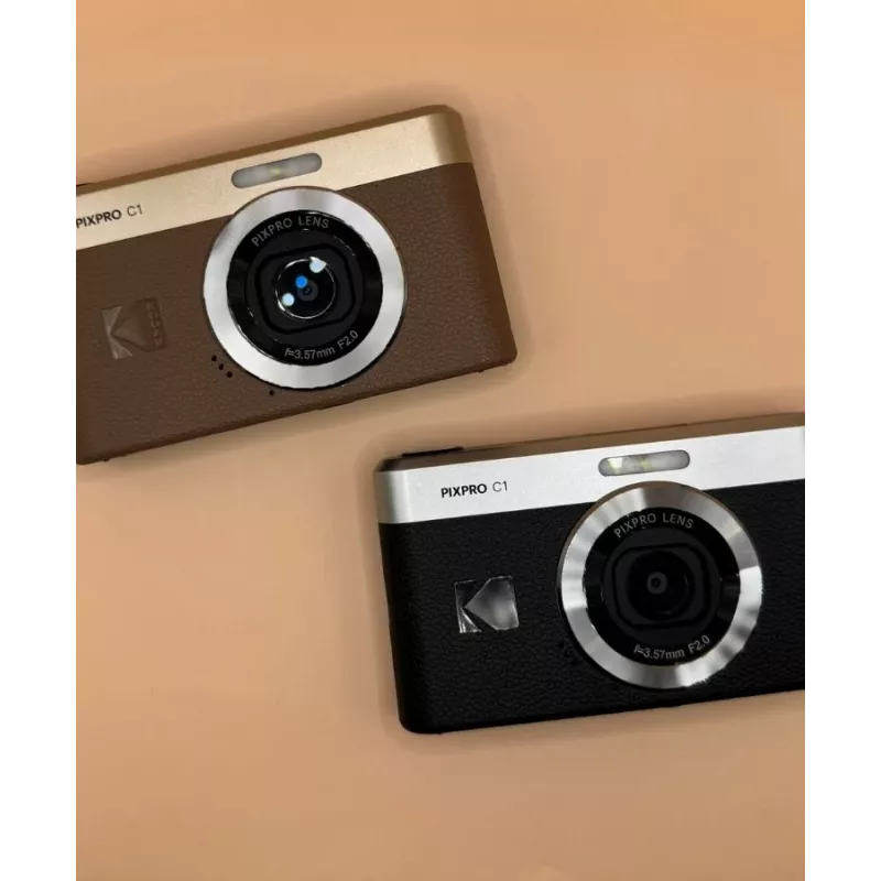 Kodak PIXPRO C1 kompaktkamera melna – 13 MP CMOS – Full HD – 2,8 collu izvelkamais LCD