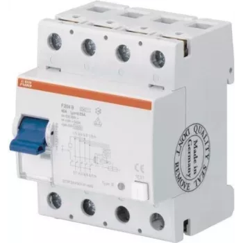 ABB STOTZ-KONTAKT Noplūdes strāvas aizsardzības slēdzis 4P, tips B+, 40A, 30mA F204B+40/0,03 (2CSF204701R1400)