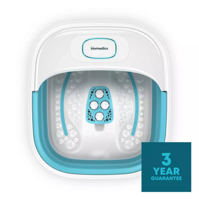 Kāju vanna HoMedics FB-70BL-EB — salokāma kompakta kāju vanna mājas lietošanai