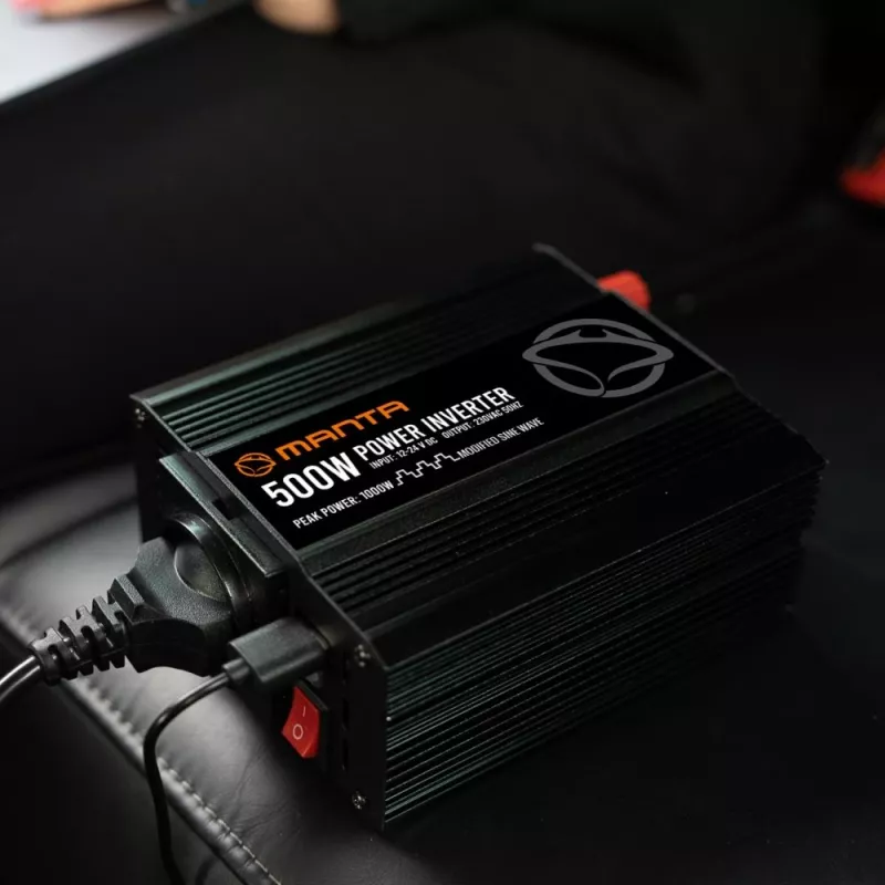MANTA MPI500M 500W / 1000W maksimums līdzstrāvas maiņstrāvas pārveidotājs